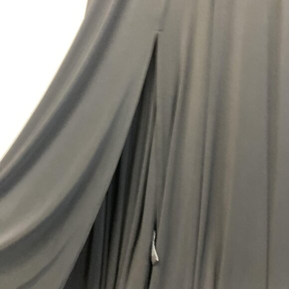 R&M Richards Maxi Dress Gown Womens 10 Black Formal Halter Keyhole Lace Stretch - Picture 12 of 16